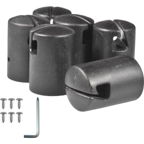 Trampoline Enclosure Pole Cap 6PCS For Flat Steel Sheet Top Ring System Trampoline Rod Set For 1.26in Trampoline Enclosure Pole