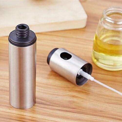 Stainless Steel Olive Oil Spray Bottle Oil Vinegar Spray Bottles Water Pump Gravy Boats Grill BBQ Sprayer BBQ Kitchen Tools