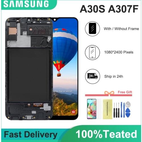 6.4'' Display For Samsung galaxy A30s A307 SM-A307FN Display Touch Screen Digitizer Assembly For Samsung A30S A305FN LCD