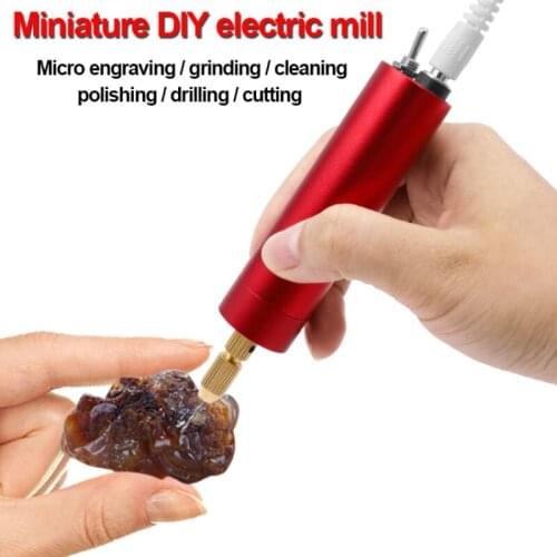 Woodworking Electric Grinder Hand Drill Polishing Machine Craft USB Powered Engraving Mini Micro Portable Rotary Tool Milling