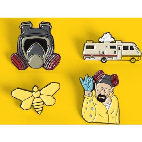 “Breaking Bad”TV Series Same Paragraph Enamel Pin Lapel Pins Badges Womens Brooch Top Accessories Jewelry Friend Gift Wholesale