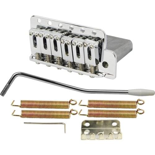 FLEOR Guitar Bridge Tremolo Bridge System Zinc Alloy Saddle String Spacing 10.8mm For ST Electric Guitar