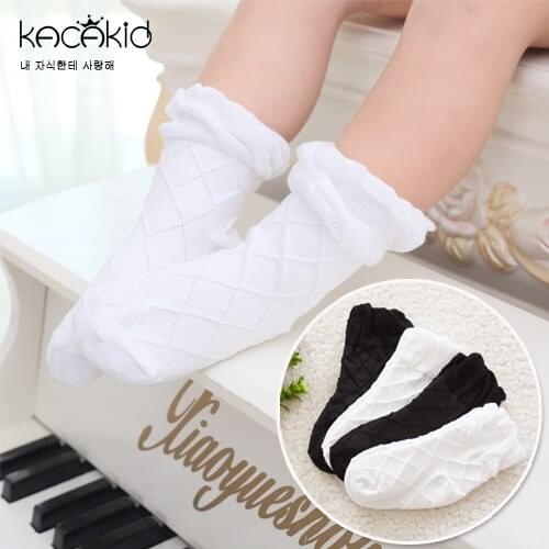 KACAKID Baby Socks 100% Cotton Breathable Kids Boys Girls Socks Cute Lovely Fashion Baby Socks Spring Summer Two Colors ka1020