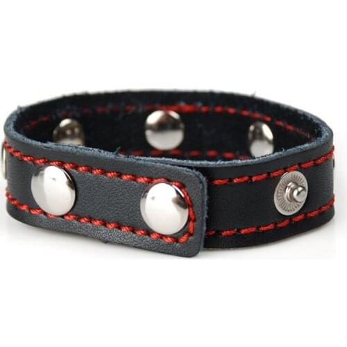 PU Leather Penis Rings Cock Straps Cock Ring Penis Extender Ring for Man Adult Penis Erection Delay Time Sex Toys Chastity Belt