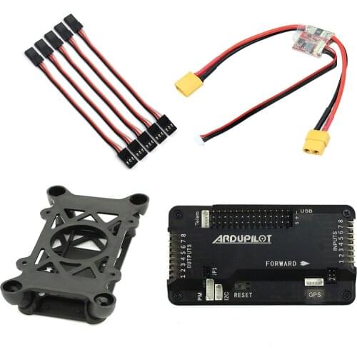 APM 2.8 Multicopter Flight Controller Built-in Compass with Power Module Shock Absorber Extension Cable for DIY Drone Aircraft