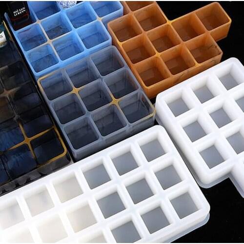 Lipstick Storage Box Silicone Mold For Jewelry Making Cut Mold DIY Crystal Epoxy UV Gift Box Jewelry Tools Moulds