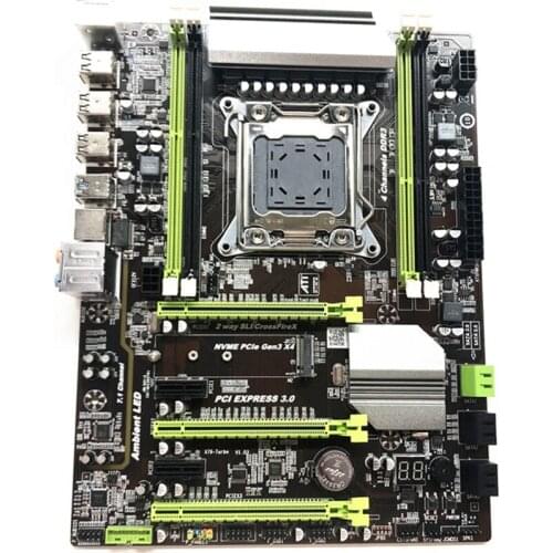 X79t Lga 2011 Cpu Motherboard Usb3.0 M.2 Sata 4 Ddr3 Mainboard For Desktop Pc Computer