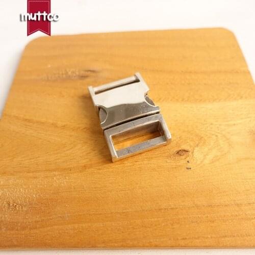 Metal Curved Side quick Release Buckles for 20mm pet collar Security lock DIY accessories top quality Zinc Alloy QZ-001