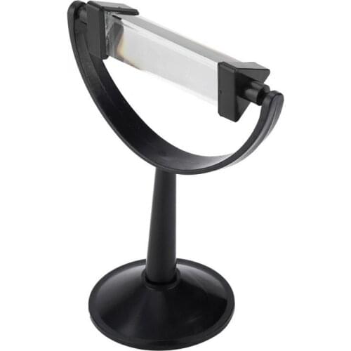 Optical Glass Triangular Prism with Stand Physics Light Spectrum Teaching Tool