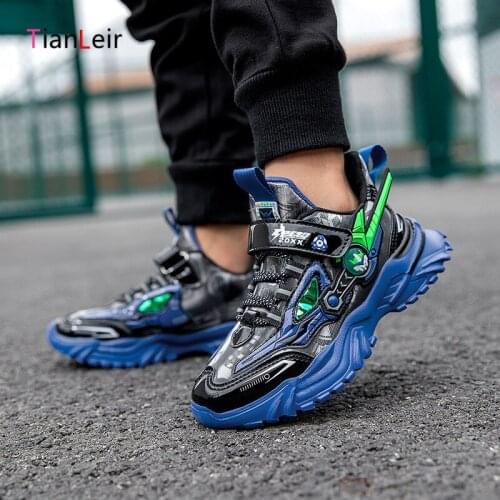 Autumn Fashion PU Leather Kids Shoes Boys High Quality Sports Shoes For Boys Lightweight Casual Running Children Boys Shoes