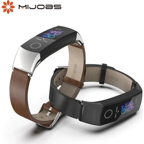 Strap for Honor Band 5 4 3 Genuine Leather for Huawei Honor Band 5 Strap Replacement Wrist Belt for Honor Band 4 Wristbands