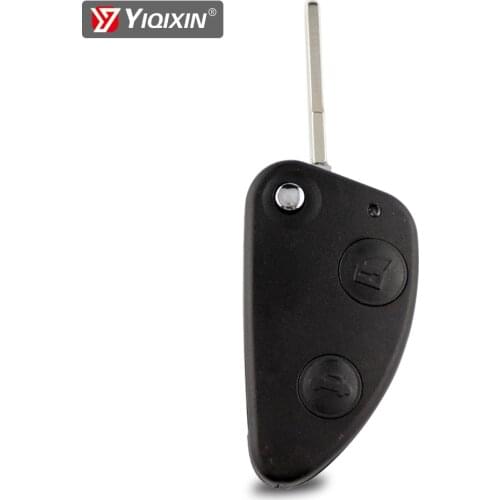 YIQIXIN For Alfa Romeo 2 Button Car Key Shell Flip Remote Key Shell 147 156 166 GT SIP22 Replaceable Flip-Folding Case