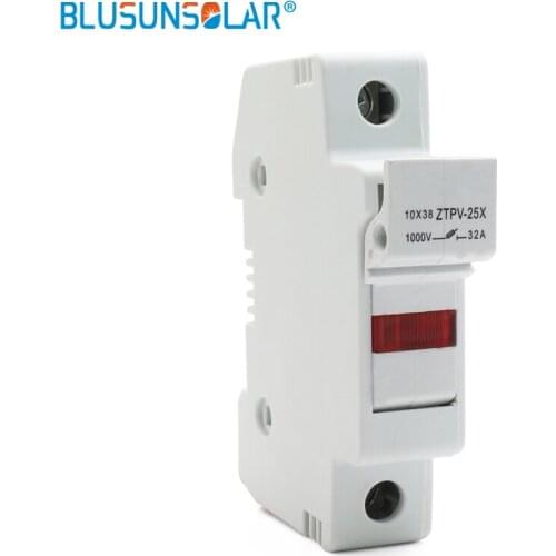 1set Solar PV Fuse Holders Fuse Link with LED Indicator light with PV Fuses 1000V 10A 12A 15A 20A 30A for solar system