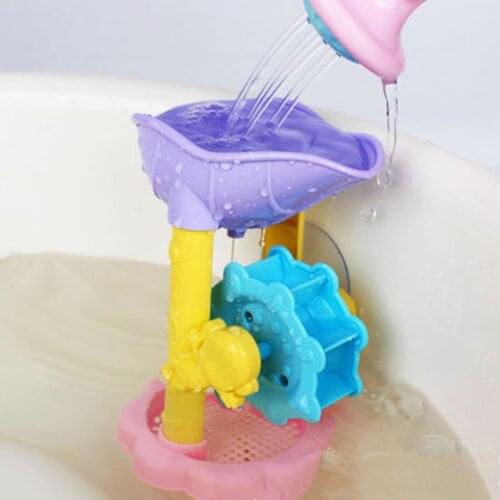 1PC Cute Baby Bath Toys Shower Kids Shower Waterwheel Dabbling Toy Dabbling Toy Baby Bath Toys Bathtub Foam Beach Swimming Pool