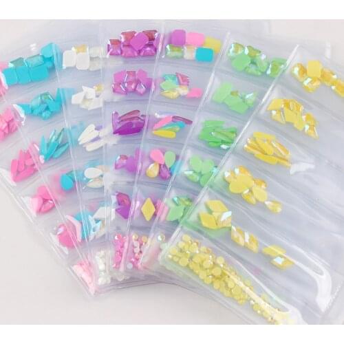 1 pack Mocha Color Glass Rhinestones for Nail Mixed size Strass Nail Art Decor Rhinestones Nail Stones For Nails Accessories