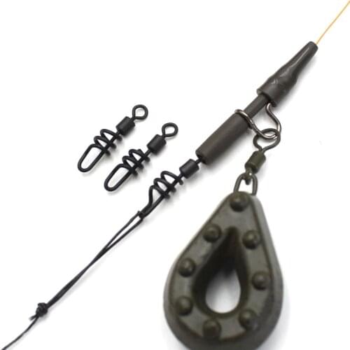 10PCS Carp Fishing Swivel Corkscrew Swivel SIZE 8 Quick Change Carp Fishing Tackle Accessories