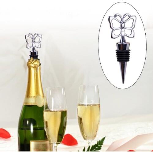 100 pcs/lot Butterfly Theme Wine Bottle Stopper wedding favors and gifts DHL Fedex Free shipping SN1084