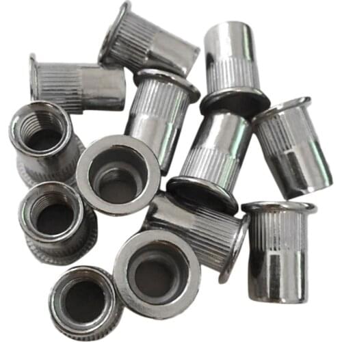 30Pcs M8 Rivet Nuts Stainless Steel Threaded Rivet Insert Nuts M8-1.25mm