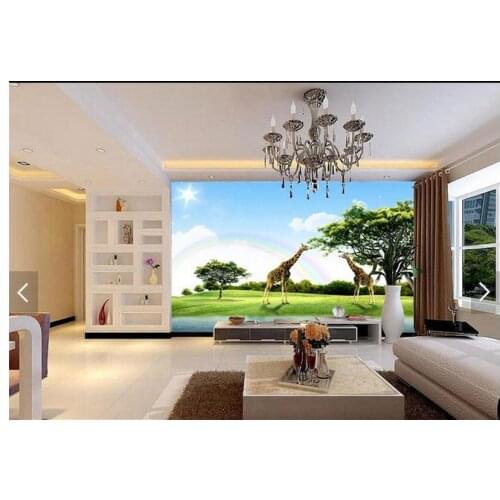 Customized 3d photo wallpaper 3d wall murals wallpaper Living room green landscape murals living room decoration