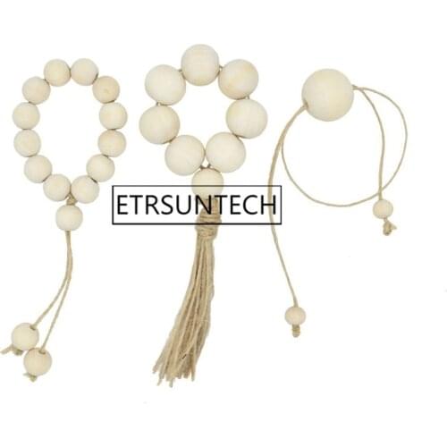 400pcs Natural Wooden Bead Napkin Rings Wood Napkin Buckle For Weddings Party Dinner Banquet Table Decoration Accessories