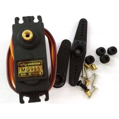 5pcs/lot lofty ambition MG995 Servo Metal Gear High Torque Servo For HPI XL Helicopter/Car/Boat