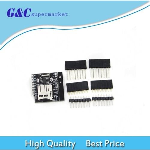 5pcs Micro SD For Wemos D1 Mini Data Logger Shield + RTC DS1307 Clock For Arduino/Raspberry diy electronics