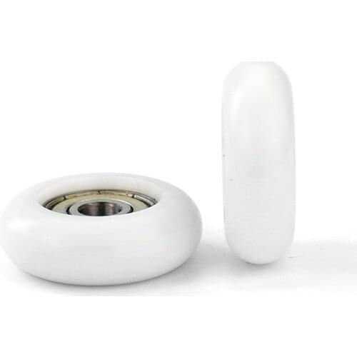 5pcs R5MM round bearing pulley 626ZZ plastic coated Pom small wheel showcase drawer guide wheel 6*30*10