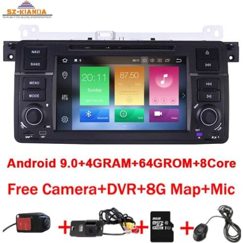 4GB RAM 64GB ROM 8Core Android 10.0 Car DVD Player for BMW/E46 M3 Rover 3 Series Wifi Radio GPS Bluetooth Car Multimedia Player