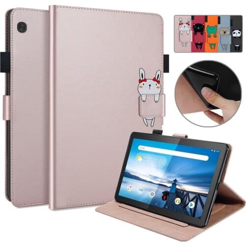 For Lenovo Tab M10 Case 10 1 Inch Kawaii Cartoon Flip Stand Wallet Cover Tablet For Funda Lenovo Tab M10 TB X505F X505X X605F L