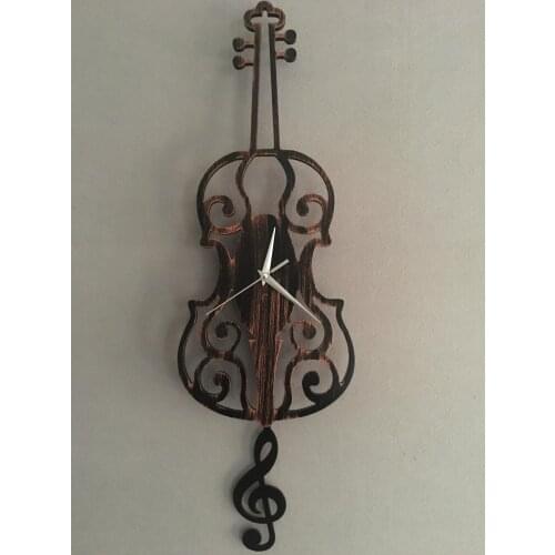 Goodtime Violin Decorative Pendulum Wall Clock