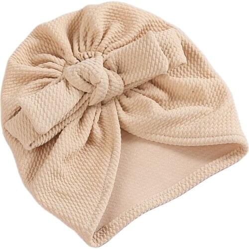 Baby Hat Soft Lovely Bowknot Baby Girl Hats Toddler Turban Hair Band Bonnet Infant Cap Newborn Headwrap Hat Baby Headband 0-18m