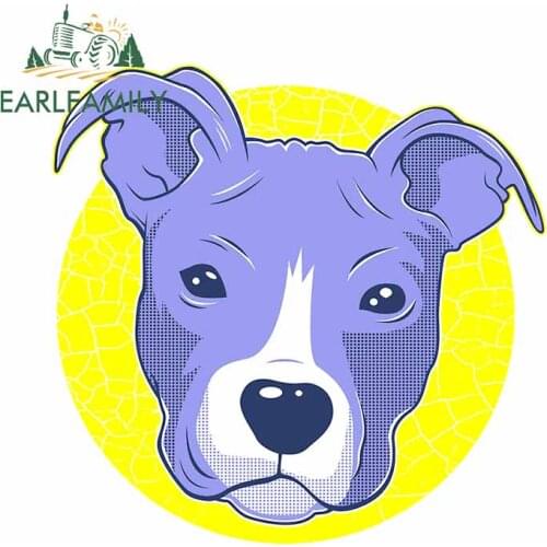 EARLFAMILY 13cm x 13cm for Pitbull Dog Car Stickers and Decals Waterproof Trunk High Quality JDM ATV Vinyl Car Assessoires