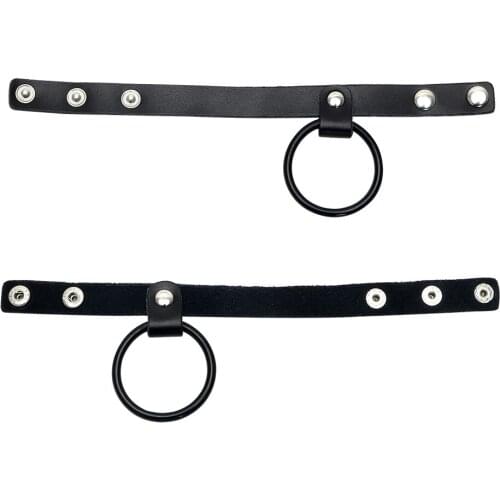 Cock Ring Silicone Leather Penis Rings Sex toys for Men Male Erotic Toys Scrotum Ring Male Chastity Device