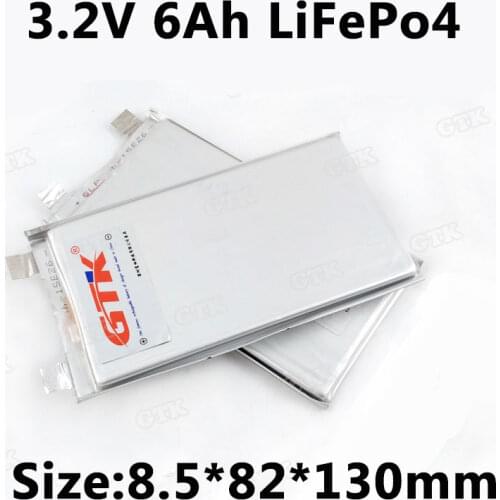 16pcs LiFePo4 3.2V 6Ah Lithium battery 6000mah 24A high drain for DIY lifepo4 36v 48v battery pack power supply electric scooter