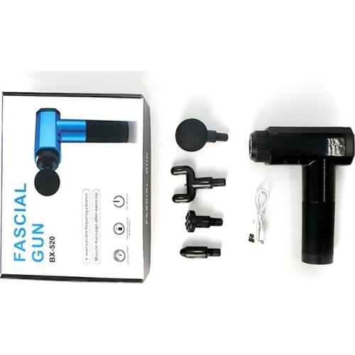 LCD Display Muscle Massage Gun Sport Therapy Massager Body Relaxation Pain Relief Slimming Shaping Massager 4 Heads