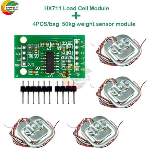 Ziqqucu 50kg Human Scale Load Cell Weight Sensors HX711 AD Module Body Load Cell Weighing Sensor Pressure Measurement Tools