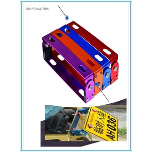 Motorcycle Automobile Adjustable Angle Metal License Plate Holder Bracket for KTM 250XC 250XC-F 250XCF-W