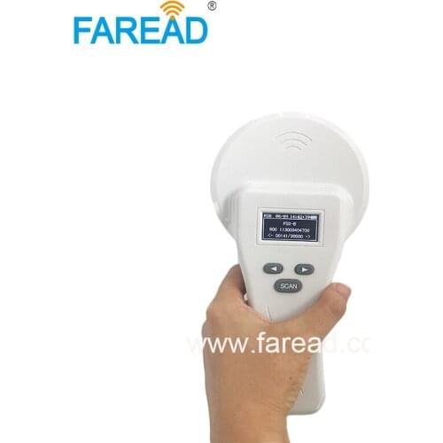 134.2khz FDX-B,HDX microchip reader 125khz FDX-A RFID animal scanner for cattle, dog, cat, livestock management