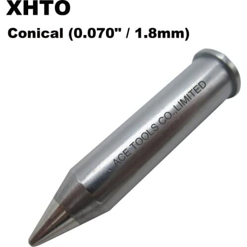 XHTO Soldering Tip Conical 1.8mm Iron Handle Nozzle Pencil Welding Bit Fit WELLER WXP200 WT1011H 200W WTCP51 Station WP200 TCPS