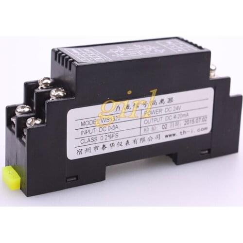 Thermoelectric resistance PT100 CU50 temperature transmitter signal isolator 4-20mA module conversion 0-10V 0-5V