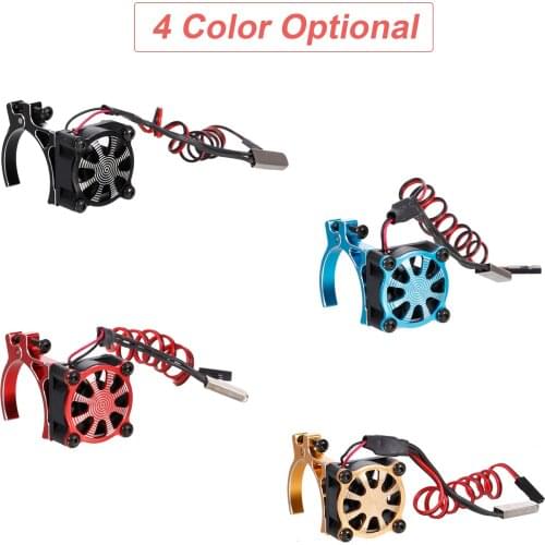 Motor Cooling Fan Motor Radiator Heatsink with Thermal Sensor for 3600 Series Motor 550 540 Motor Traxxas Hsp Redcat Rc4wd