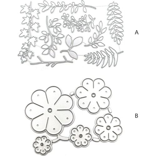 Multi-style Leaves/Five Stamens Carbon Steel Cutting Dies DIY Scrapbooking Photo Album Embossing Paper Cards Making