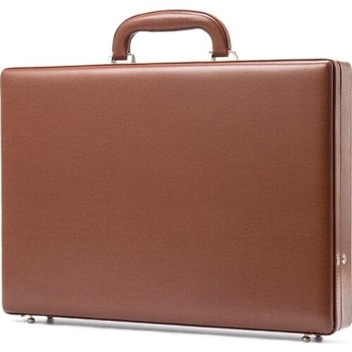 High-end business password case Laptop bags for men Genuine Leather computer case Handbags men bags designer File Document bag