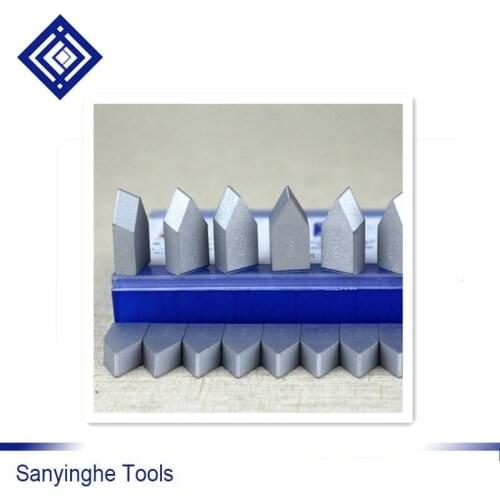 YW2 C120 from Zhuzhou diamond brand cemented carbide 30pcs/box welding insert screw cutting tool external finishing head