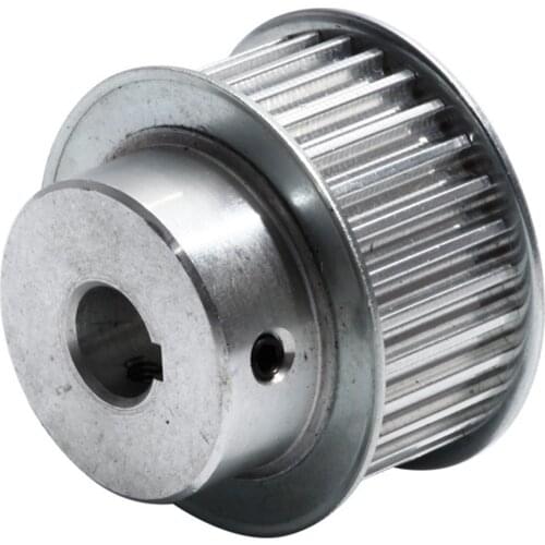 HTD 5M Timing Pulley 30 Teeth, 21mm Belt Width Transmission Pulley With Keyway 8/12/15/20mm Bore Aluminum Alloy 30Teeth Gear