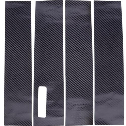 1 Set Car Exterior Door Window Pillar Post Trim Strip Decoration Fit For Ford F-150 2015 2016 2017 2018 2019 2020 2021