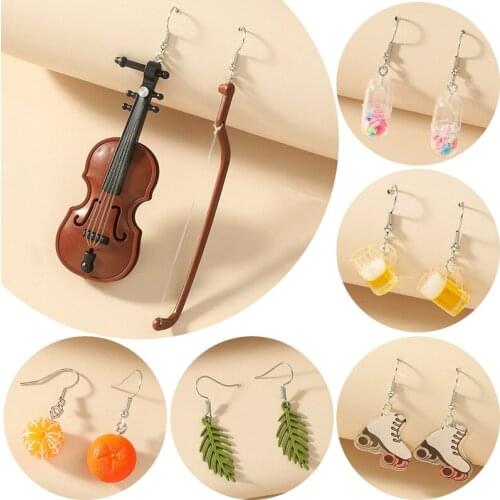 1 Pair Woman Personality Earrings Drop Earrings Jewelry Accessories Vintage Pendant Earring Funny Earring Party Earrings Fashion