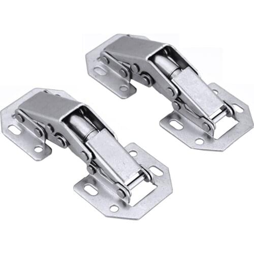 1pair 90 Degree Concealed Hinges 3'' Wooden Cabinet Cupboard Furniture Hinges Bridge Shaped Door Hinge DIY Hardware Tools