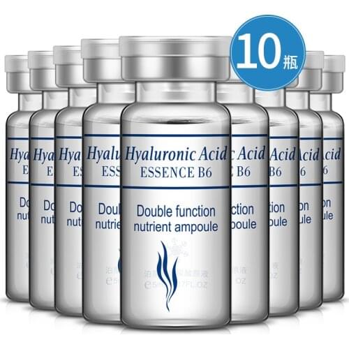 5ml*10bottle BIOAQUA 10PCS/Set Hyaluronic Acid Serum Moisturizing Vitamins E Facial Moisturizing Anti Wrinkle Aging Collagen Day