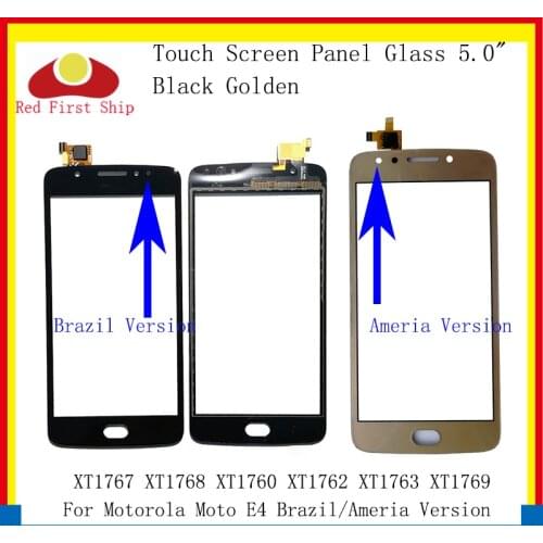 10Pcs/lot Touch Screen For Motorola Moto E4 XT1767 XT1768 XT1760 XT1762 XT1763 Touch Panel Digitizer Sensor Front LCD Glass Lens